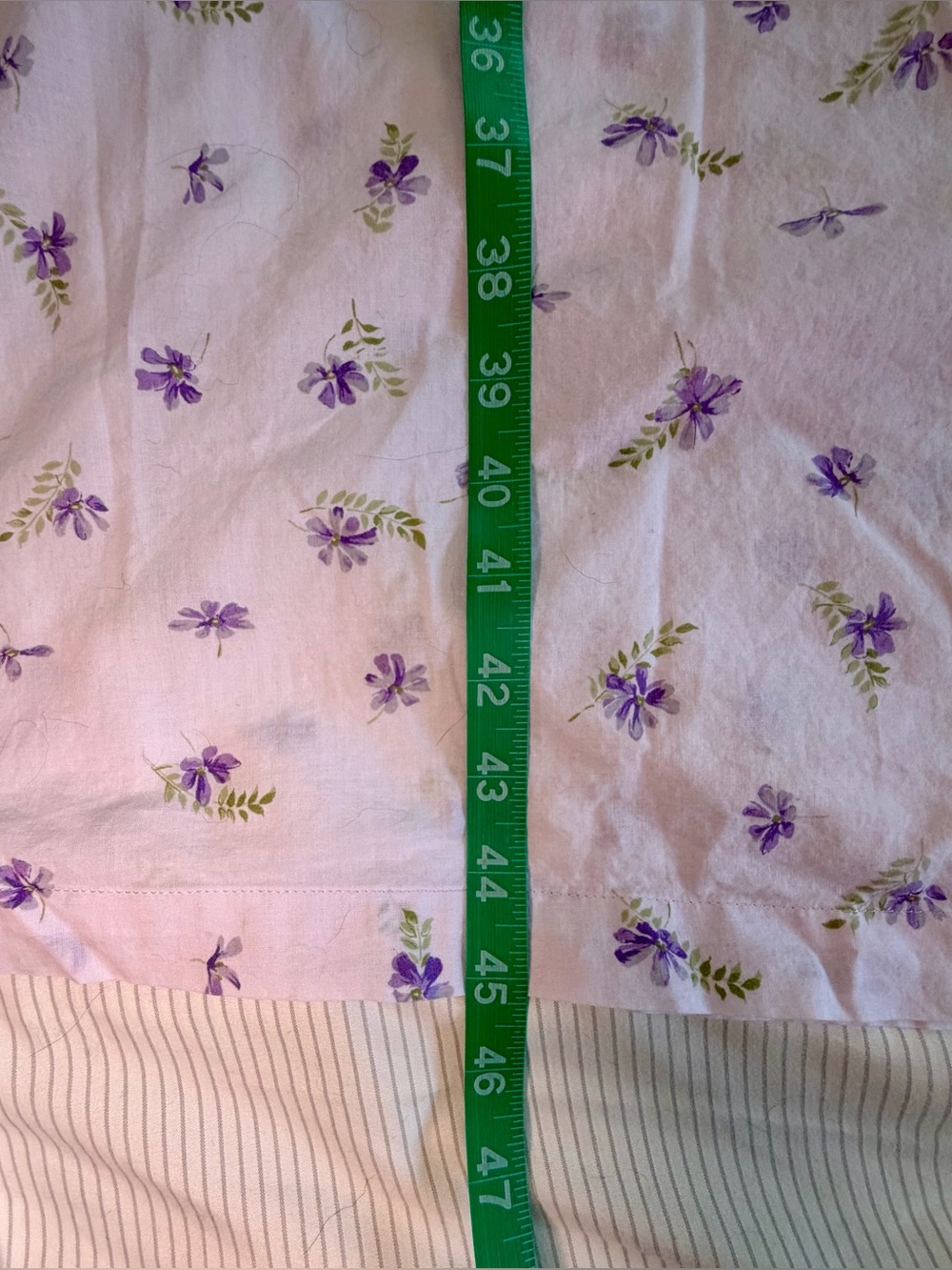 Vintage Lavender Floral Dress Lace Trim Cottagecore Maxi Cotton - Picture 13 of 13